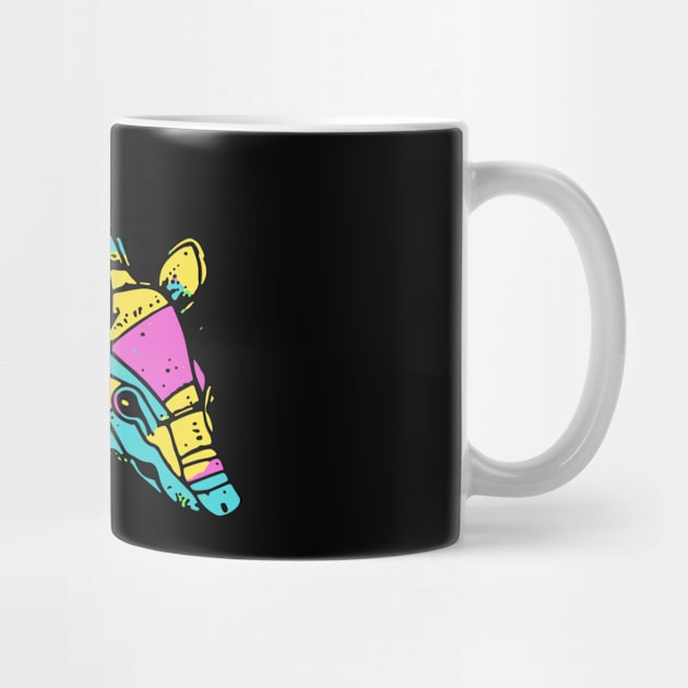 Armadillo - Vivid Geometric Design - Vector Art by TuncGK